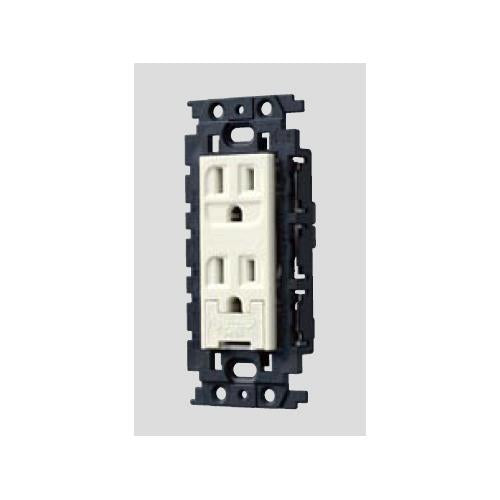 埋込絶縁アースターミナル付接地ダブルコンセント <WN>