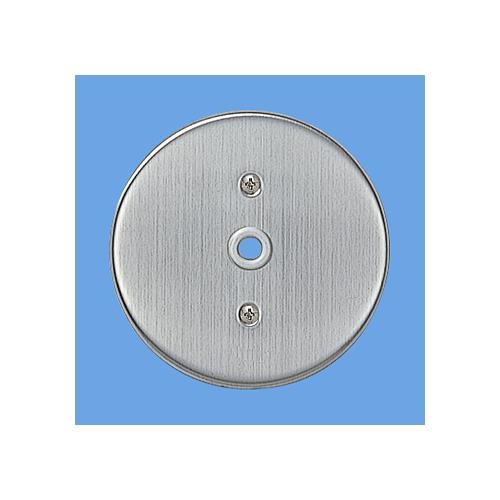 ステンレス丸型電話線プレート(取付枠付) <WN>