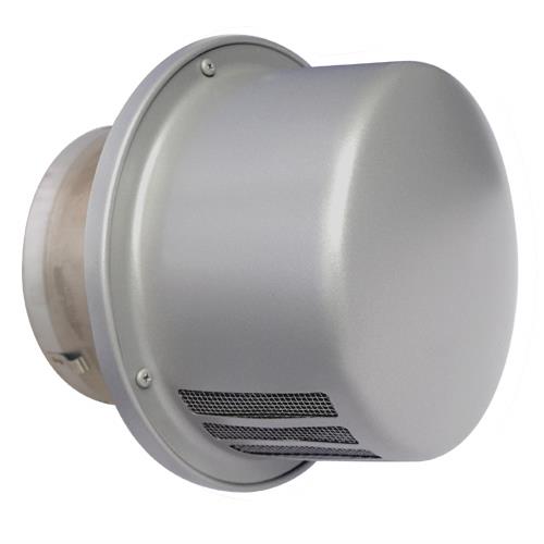 防音型製品 (ステンレス製換気口) 金網10メッシュ 丸型キャップ 防音タイプ 防火ダンパー付 <RCND-BSC>