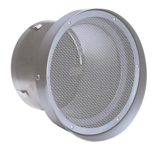 BL・外壁用ステンレス製換気口 (フラットグリル)金網型10メッシュ 水切り付 防火ダンパー付 <SND-TSCBL>