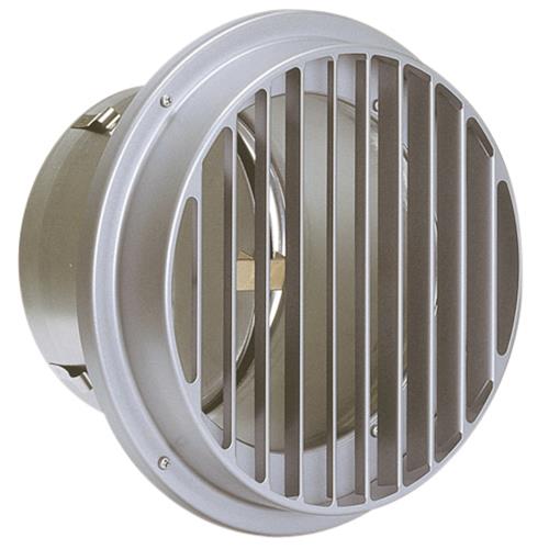 BL・外壁用ステンレス製換気口 (ベントキャップ)厚型 縦内向ガラリ 防火ダンパー付 低圧損 <STD-ASCBL>