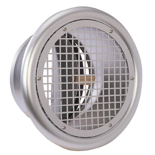 外壁用アルミ製換気口 (フラットグリル) (角パンチング型8□ x PITCH10 防火ダンパー付) <SED-C>