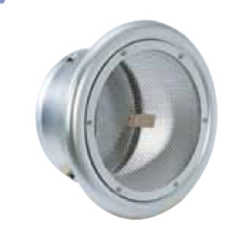 外壁用アルミ製換気口 (フラットグリル) (金網型10メッシュ 防火ダンパー付) 大口径 <SND-C>