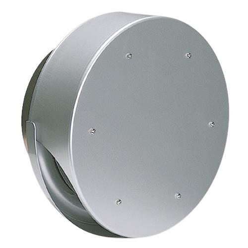 外壁用アルミ製換気口 (薄型フラットフード(水切り付)) 金網型3メッシュ 防火ダンパー付 <SNUD-M>