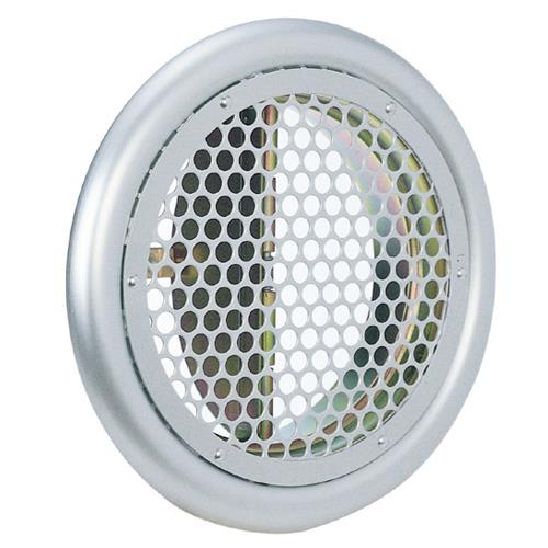 外壁用アルミ製換気口 (フラットグリル) 丸パンチング型8Φ x PITCH10 防火ダンパー付 <SPD>