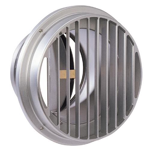 外壁用アルミ製換気口 (ベントキャップ) 厚型 縦ガラリ 防火ダンパー付 低圧損 <STD-AC>