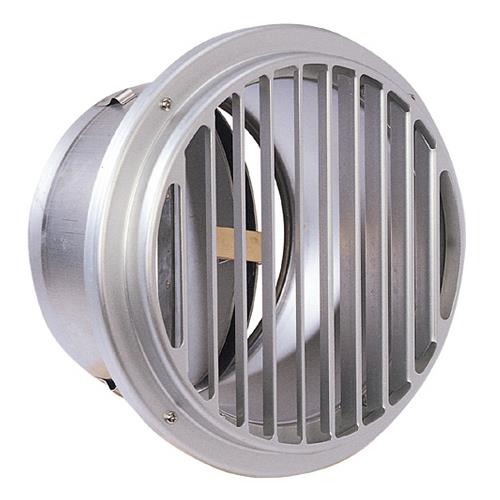 外壁用アルミ製換気口 (ベントキャップ) 薄型 縦ガラリ 防火ダンパー付 低圧損 <STD-GC>