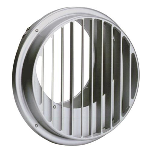 外壁用アルミ製換気口 (ベントキャップ) 厚型 偏芯縦ガラリ 低圧損 <ST-H>