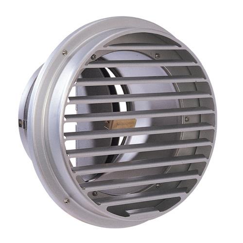 外壁用アルミ製換気口 (ベントキャップ) 厚型 防火ダンパー付 低圧損 <SVD-AC>