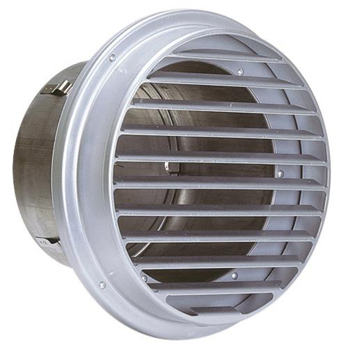 外壁用アルミ製換気口 (逆風防止ダンパー付) ベントキャップ 逆風防止ダンパー付 低圧損 <SVC-A>
