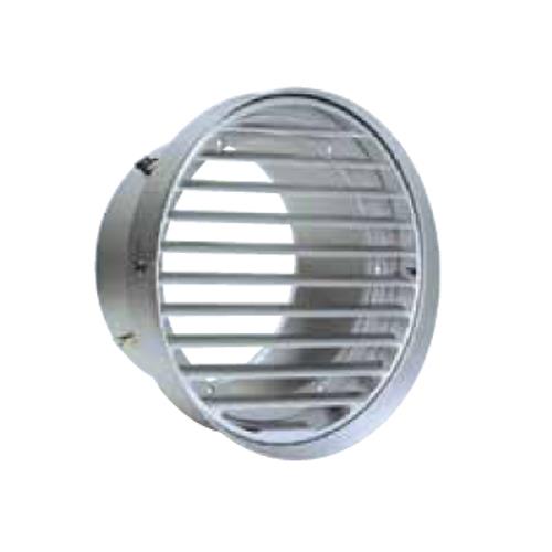 外壁用アルミ製換気口 (フラットグリル(水切り付)) 内向ガラリ型 低圧損 大口径 <SV-T>