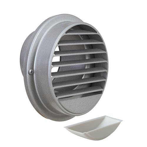 外壁用ステンレス製換気口 (ベントキャップ(結露水・ドレン受け)) 厚型 ドレンキャッチャー ドレンコップ内蔵 低圧損 ＜SV100CUS＞