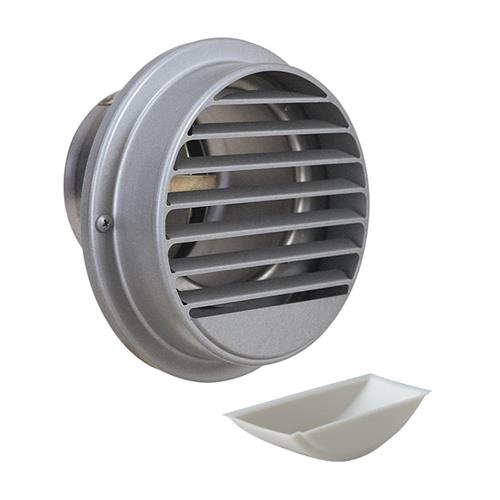 外壁用ステンレス製換気口 (ベントキャップ(結露水・ドレン受け)) 厚型 ドレンキャッチャー ドレンコップ内蔵 防火ダンパー付 <SVD100CUSC>