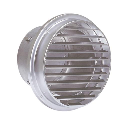 外壁用ステンレス製換気口 (逆風防止・ダンパー付) ベントキャップ 逆風防止ダンパー付 低圧損 <SVC-AS>