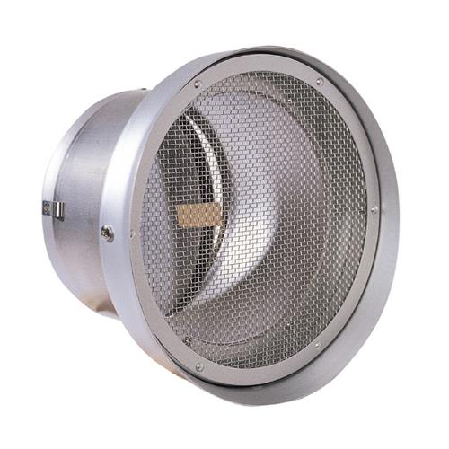 BL・外壁用アルミ製換気口 (フラットグリル(水切り付)) 金網型10メッシュ 防火ダンパー付 低圧損 <SND-TCBL>