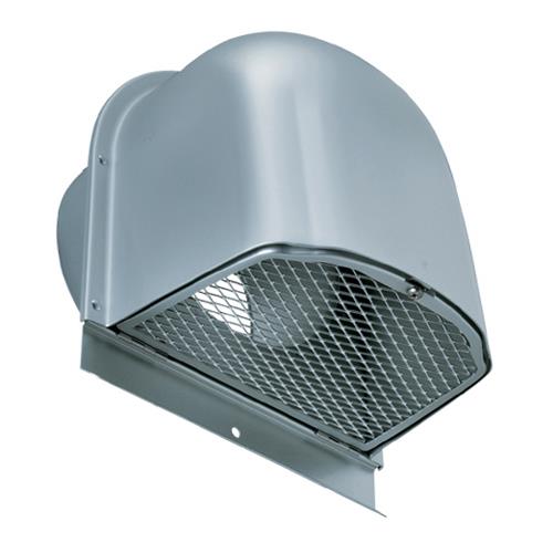 外壁用アルミ製換気口 (深型フード) 金網型 7x14ラス網 下部開閉タイプ <CFN>
