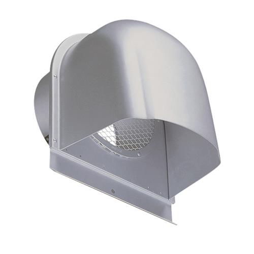 外壁用アルミ製換気口 (深型フード) 金網型7x14ラス網 下部開放タイプ <CFN-A>