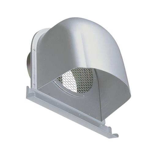 外壁用アルミ製換気口 (深型フード(ワイド水切り付)) 金網型7x14ラス網 下部開放タイプ 防火ダンパー付 <CFND-AM>