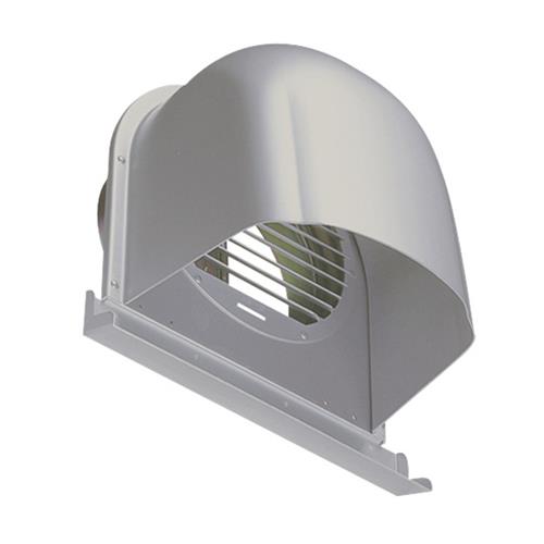 外壁用アルミ製換気口 (深型フード(ワイド水切り付)) ガラリ型 下部開放タイプ 防火ダンパー付 <CFXD-AM>
