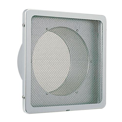 外壁用アルミ製換気口 (深型フード(ワイド水切り付)) ガラリ型 下部開閉タイプ 防火ダンパー付 <KN>