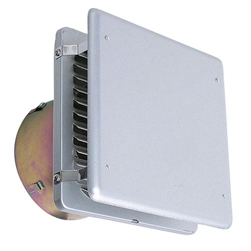 外壁用アルミ製換気口 (フラットカバー付換気口) 角ガラリ型 防火ダンパー付 <KXBD-C>