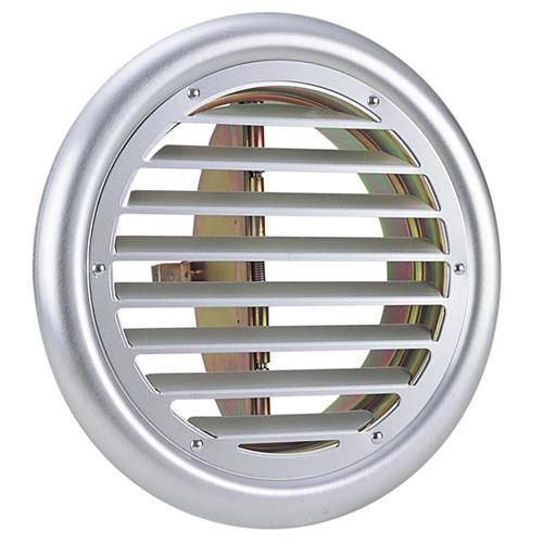 外壁用アルミ製換気口 (フラットグリル) 内向ガラリ型 防火ダンパー付 <SCD>