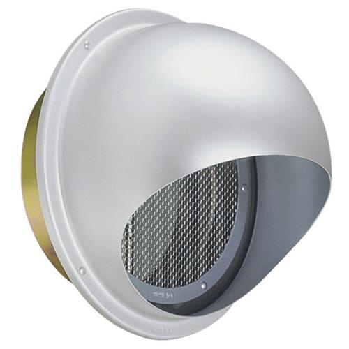 外壁用アルミ製換気口 (セルフード (C)) 同芯金網型10メッシュ 防火ダンパー付 <SFND>