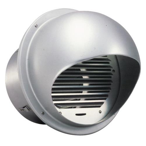 外壁用アルミ製換気口 (逆風防止ダンパー付) セルフード 同芯ガラリ型 <SFXC>