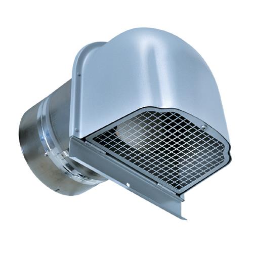 外壁用ステンレス製換気口 (逆風防止・防火ダンパー付) 深型フード・金網型3メッシュ 下部開閉タイプ CD・FD付 <CFNDC-SC>