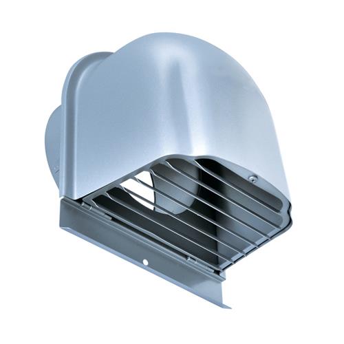 外壁用ステンレス製換気口 (深型フード) ガラリ型 下部開閉タイプ <CFX-S>