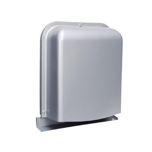 外壁用ステンレス製換気口 (深型フード ワイド水切り付) 薄型内ガラリ 下部開放 防火ダンパー付 <GFXD-GASC>