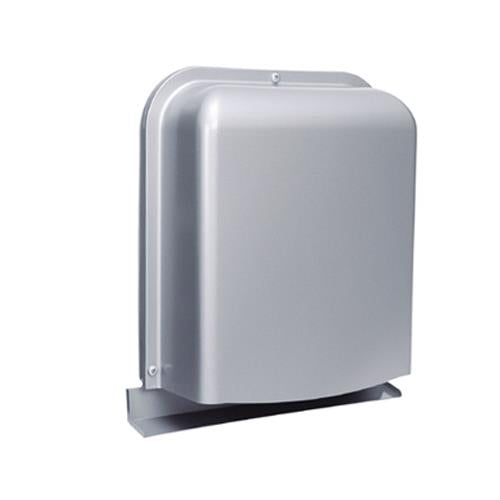 外壁用ステンレス製換気口 (深型フード ワイド水切り付) 薄型 ガラリ型 下部開閉タイプ <GFX-GS>