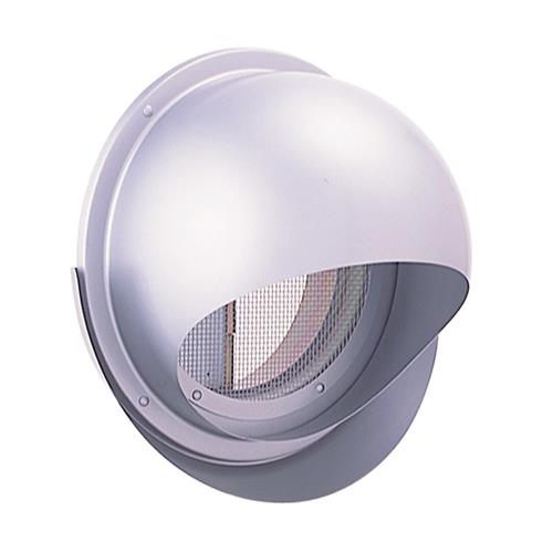 外壁用ステンレス製換気口 (セルフード (C)) 同芯金網型10メッシュ ワイド水切り付 防火ダンパー付 <SFND-MS>