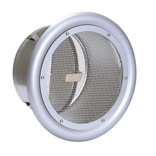 外壁用ステンレス製換気口 (フラットグリル) 金網型10メッシュ 防火ダンパー付 大口径 <SND250SC>