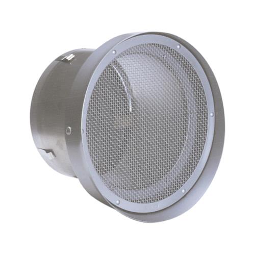 外壁用ステンレス製換気口 (フラットグリル) 金網型10メッシュ 水切り付 防火ダンパー付 大口径 <SND250TSC>