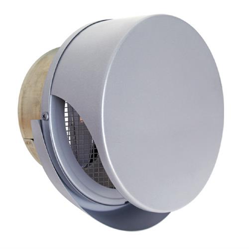 外壁用ステンレス製換気口 (薄型フラットフード) 金網型3メッシュ 薄型フード ワイド水切り付 防火ダンパー付 <SNUD-RMSC>
