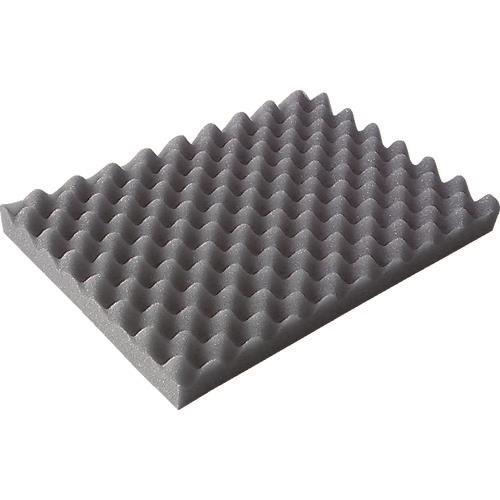 TRUSCO 波状加工ウレタンスポンジシート ハード 30mm 1mX1m 黒 TKWH-3010BK