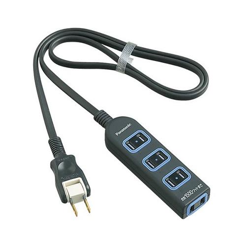 ザ・タップX(安全設計扉・パッキン付コンセント)(4コ口)(スナップキャップ・1mコード付) <WHA2514>