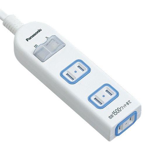 ザ・タップX(安全設計扉・パッキン付コンセント)(3コ口)(一括防水スイッチ付)(スナップキャップ・2mコード付)(ホワイト) <WHA25232WKP>