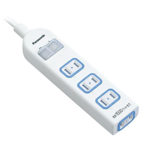 ザ・タップX(安全設計扉・パッキン付コンセント)(4コ口)(一括防水スイッチ付)(スナップキャップ・2mコード付)(ホワイト) <WHA25242WKP>