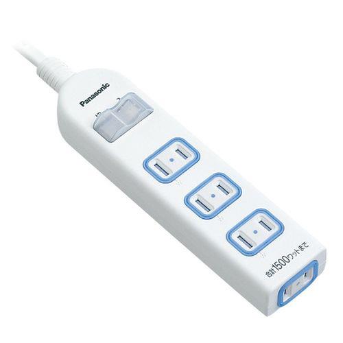 ザ・タップX(安全設計扉・パッキン付コンセント)(4コ口)(一括防水スイッチ付)(スナップキャップ・3mコード付)(ホワイト) <WHA25342WKP>