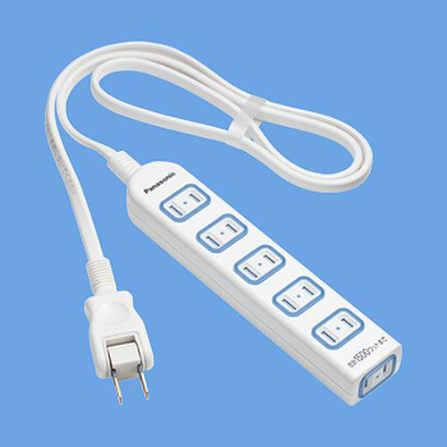 ザ・タップX(安全設計扉・パッキン付コンセント)(6コ口)(スナップキャップ・3mコード付)(ホワイト) <WHA2536WP>