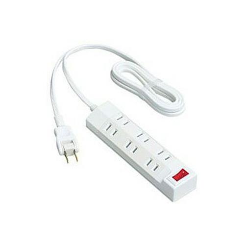 ザ・タップ マルチシリーズ(6コ口)(一括スイッチ付)(雷サージ低減素子付)(スナップキャップ・2mコード付)(ホワイト) <WHA292627WKP>