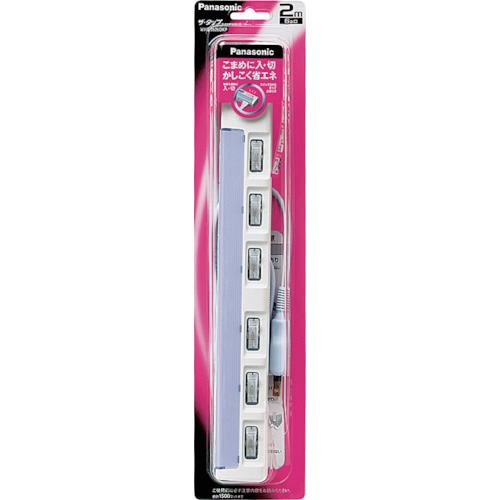 ザ・タップ スイッチシリーズ(6コ口)(スナップキャップ・2mコード付)(ブルー) <WHS2626DKP>