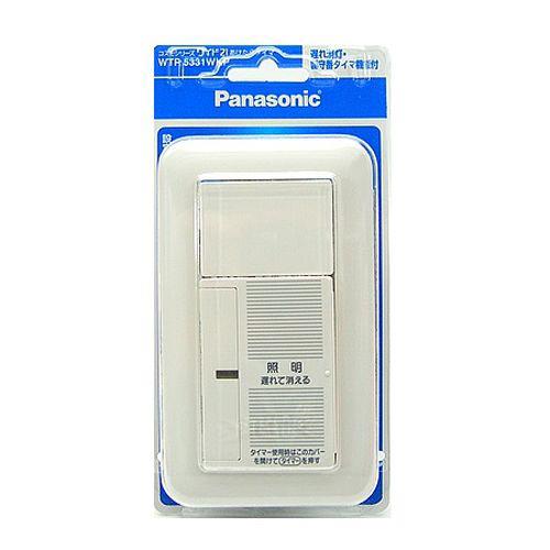 コスモシリーズワイド21 あけたらタイマ(2線式)(遅れ消灯・留守番タイマ機能付)(ブランクチップ付)(プレート付)(ホワイト) <WTP5331WKP>