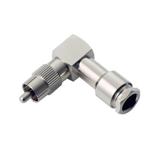 同軸L型コネクター(圧着レスタイプ) <LRCA>