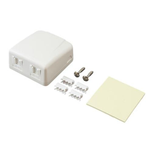 電話用マウントボックス 2個口ジャック付 <LTBOX-2K>