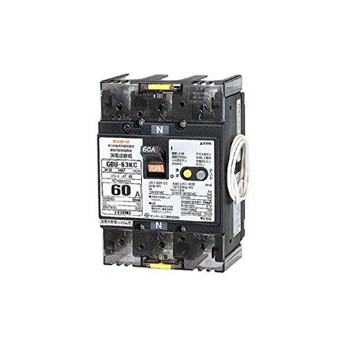 単3中性線欠相保護付漏電遮断器 <U63KC6030V>