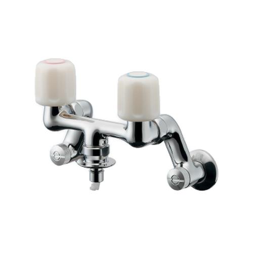 洗濯機用混合栓(ストッパーつき) <127-303>