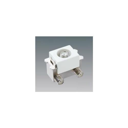 埋込高シールドテレビコンセント 送り配線用(ホワイト) <WCS4811W>